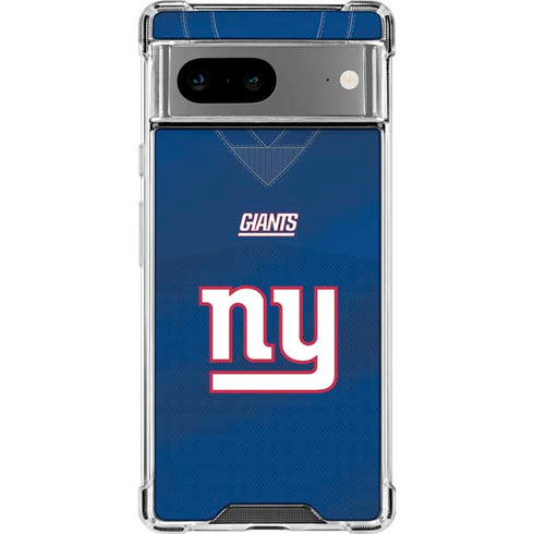 NFL New York Giants Team Jersey Google Pixel 7a Clear Case